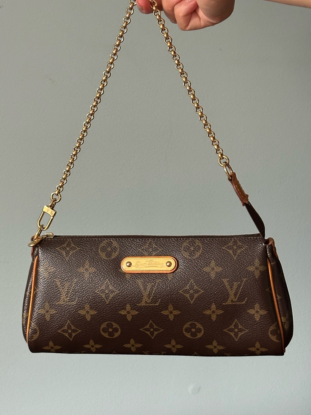 Louis Vuitton Monogram Eva Pochette with Original Strap